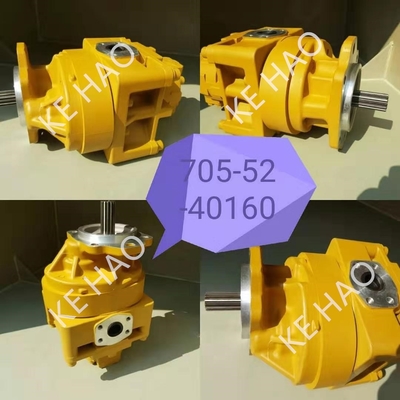 Medium High Pressure Bulldozer  Hydraulic Pump 705-52-40160 Hydraulic Gear  Pump