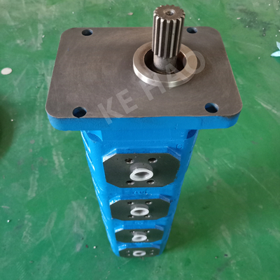 JHP Tetralogy of Pump Square cover  Spline  Blue Compact Original  Gear Pump For Engineering Machinery And Vehicle