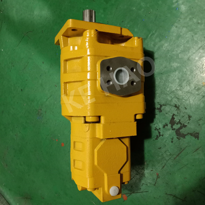 Yellow  Skid Steer Hydraulic Pump / Aluminum Gear Pump Compact Structure