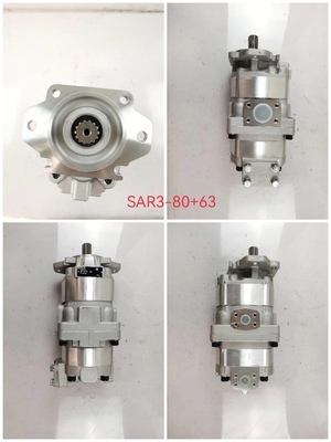 KOMATSU Loader Hydraulic Gear Pump 705-56-34100 SAR3-80+63-WA420-1C