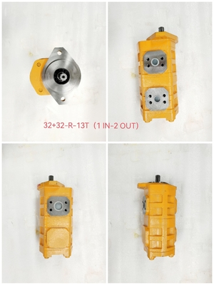 HYDRAULIC GEAR PUMP-PART NUMBER 32+32-R-13T 2+2 RIGHT ROTATION HIGH PRESSURE HYDRAULIC GEAR PUMP