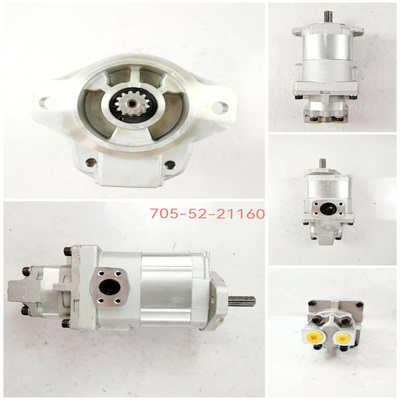 OEM Customizable High Pressure Hydraulic Gear Pump 705-52-21160 Fit Komatsu GD555/GD655/GD675 Grader  High Quality