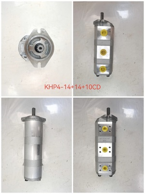 High Performance Hydraulic Gear Pump KHP4-14+14+10CD with 11KW Power 1060lpm Flow Rate and 160kPa-250kPa Pressure Agricultural Machinery Hydraulic Parts