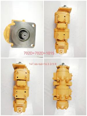 702702D+702D+1015(14T 66+66+16.3 2+3 R) Hydraulic Gear Pump Triple Pump  Construction Equipment Hydraulic Parts one Year Warranty