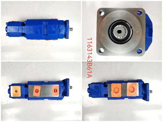 One-Year Warranty Hydraulic Gear Pump 163143B61A  High Quality Triple Pump Used in Construction Equipment for Komatsu Kawasaki