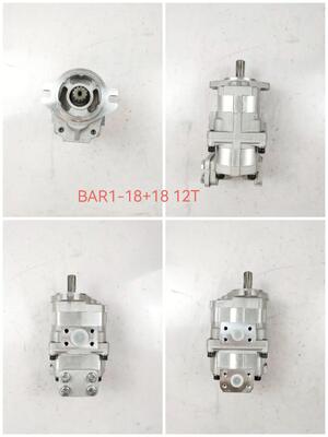 BAR1-18+18 12T Hydraulic Gear Pump  High Quality for Komatsur Construction Machinery Factory Supply Hydraulic Spare Parts