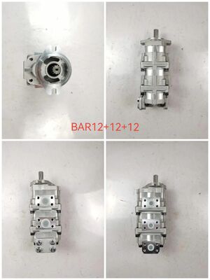 Hydraulic Gear Pump BAR12+12+12 High Quality for Komatsur Construction Machinery Factory Supply Hydraulic Spare Parts