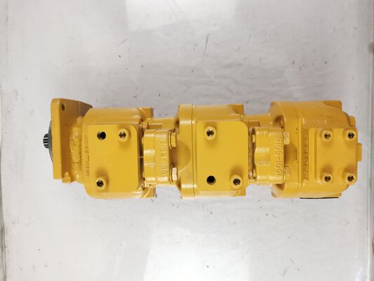 Hydraulic Gear Pump CBGJ2051+2051+2051 17T L Aluminum Alloy and irion Materials Yellow color Hydraulic Oil Pump for Construction Machinery