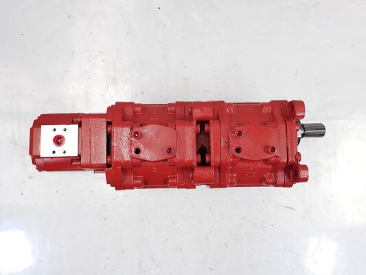 NABCO Series Hydraulic Gear Pump NABCO-15TLC-4(56+50-A1-12) Aluminum Alloy and irion Materials Hydraulic Oil Pump for Excavator