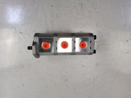 Hydraulic Gear Pump 12+12+12 10T L Iron and Aluminum alloy materials  Range for Construction Machinery Factory Supply Hydraulic Spare Parts