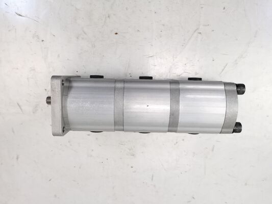 3 Stage Hydraulic Gear Pump 16+16+16-10T-R High Quality  Iron and Aluminum alloy materials  Range for Construction Machinery Factory Supply Hydraulic Spare Parts