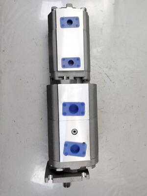 4 Stage Hydraulic Gear Pump 80+80+40+8 High Quality  Iron and Aluminum alloy materials  Range for Construction Machinery Factory Supply Hydraulic Parts