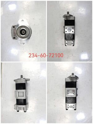 3 Stage Hydraulic Gear Pump234-60-72100 High Quality  Iron and Aluminum alloy materials  Range for Construction Machinery Factory Supply Hydraulic Parts