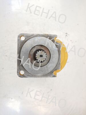 Hydraulic double gear pump 702D-100+1015-21.6 R 14T made of aluminium alloy designed for construction equipment hydraulic power and fluid transfer