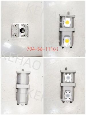 Hydraulic Gear Pump Gear Pumps for Heavy Machines Steering and Power Device Oil Pump Part Number 704-56-11101 Aluminium Alloy