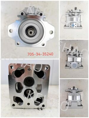 Hydraulic Gear Pump Gear Pumps 705-34-35240 for Heavy Machines Steering and Power Device Oil Pump iron and Aluminium Alloy