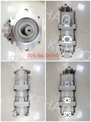 705-56-34040 Gear Pump SAR80+63+50 High Quality Steering and Power device oil pump Hydraulic Spare Parts Used in Komatsu Machinery WA400-1/WA420-1