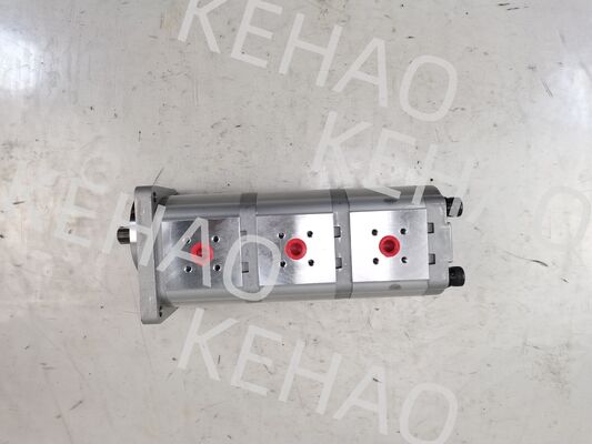 3 Stage Hydraulic Gear Pump 307012-8160(14+14+14) High Quality  Iron and Aluminum alloy materials  Range for Construction Machinery Factory Supply Hydraulic Spare Parts