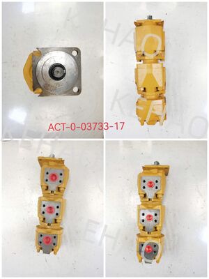 Steel Hydraulic Gear Pump ACT-0-03733-17 with no Tooth 11KW Yellow Color Power and 160KG-250KG Pressure for Industrial Applications