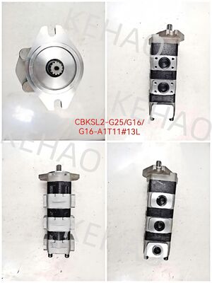 High Quality Hydraulic Gear Pump CBKSL2-G25+G16+G16-A1T11Φ13L Stainless Steel OEM customizable gear pump  1 Year Warranty