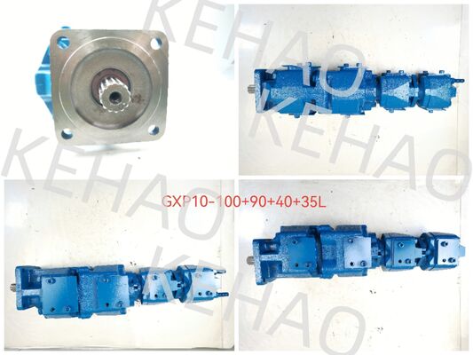 GXP10-100+90+40+35L Hydraulic Gear Pump for America Parker GXP10 GXP1 GXP0 GXPP Series GXP2 Aluminum Alloy Material One Year Warranty