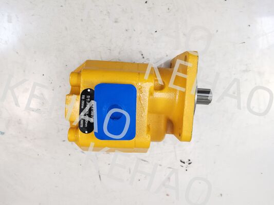JHP2063L 6T Bulldozer Pump Cast Iron Aluminum Alloy Material Hydraulic Gear Pumps  Yellow Color Rate of Flow 200 for CAT