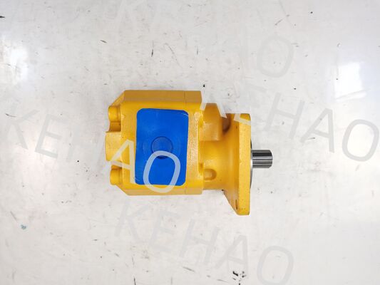 JHP2063L 6T Bulldozer Pump Cast Iron Aluminum Alloy Material Hydraulic Gear Pumps  Yellow Color Rate of Flow 200 for CAT