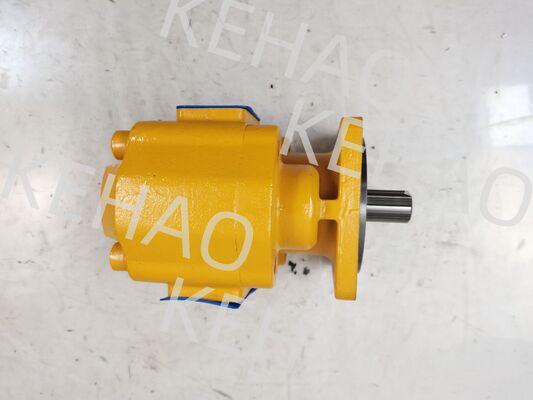 JHP2063L 6T Bulldozer Pump Cast Iron Aluminum Alloy Material Hydraulic Gear Pumps  Yellow Color Rate of Flow 200 for CAT