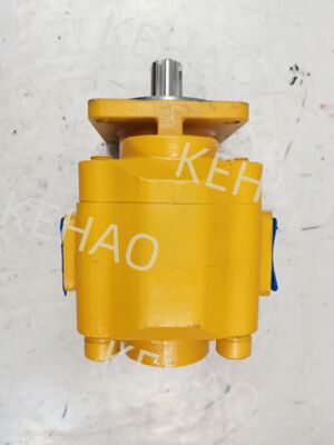 JHP3166L 6T/ JHP2063L 6T Bulldozer Pump Cast Iron Aluminum Alloy Material Hydraulic Gear Pumps  Yellow Color Rate of Flow 200 for CAT