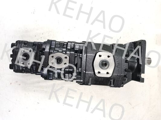 NABCO Gear Pump NABCO126MM+76MM+80MM-14T-L Iron aluminum stainless steel  Medium High Pressure Hydraulic Gear Pump for Kawasaki Equipment