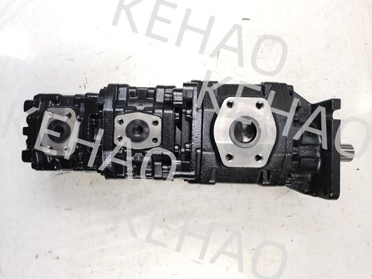 NABCO Gear Pump NABCO126MM+76MM+80MM-14T-L Iron aluminum stainless steel  Medium High Pressure Hydraulic Gear Pump for Kawasaki Equipment
