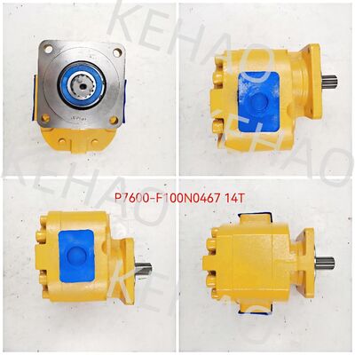 Hydraulic Gear Pump P7600-F100N0467 14T Iron and Aluminum alloy materials Used in Construction Machinery Factory Supply Hydraulic Spare Parts