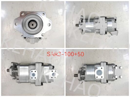 High Quality Hydraulic Gear Pump SAR3-100+50 Steering and Power device Hydraulic Spare Parts Used in Komatsu Machinery