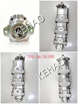 One-Year Warranty Gear pump 705-56-34180/SAR 80+56+36+12 Middle high pressure gear pump  Range for WA380-1/5 38 Komatsu Machinery