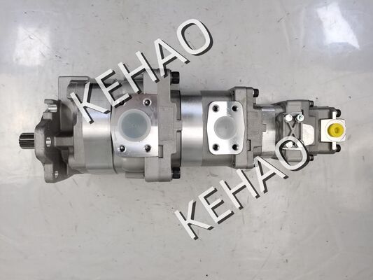 Iron and Aluminum alloy materials SAR56+32+SB12+(U)12 Hydraulic Gear Pump 705-56-36090 Range for Construction Machinery Hydraulic Replacement