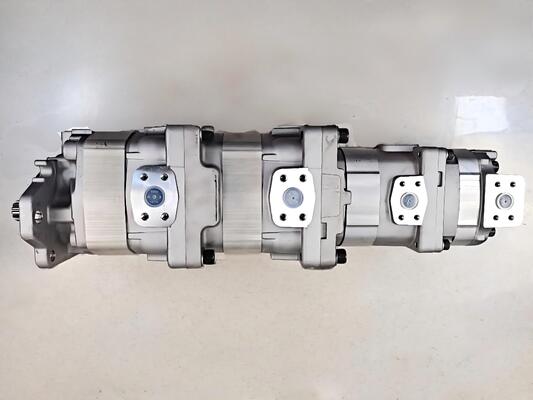 Wheel Loader Hydraulic Gear Pump 705-56-36070 Iron Aluminum alloy materialsl 4-Stages Gear Pump with 200bar Pressure for Komatsu Industrial machinery