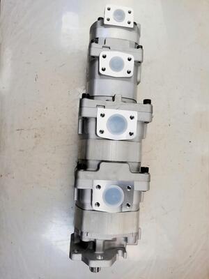 Wheel Loader Hydraulic Gear Pump 705-56-36070 Iron Aluminum alloy materialsl 4-Stages Gear Pump with 200bar Pressure for Komatsu Industrial machinery