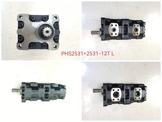 Concrete NABCO Gear Pump PHS Series PHS2531+2531-12T L Cast Iron and Aluminum alloy materials Triple  Oil Pump one year warranty Customizable