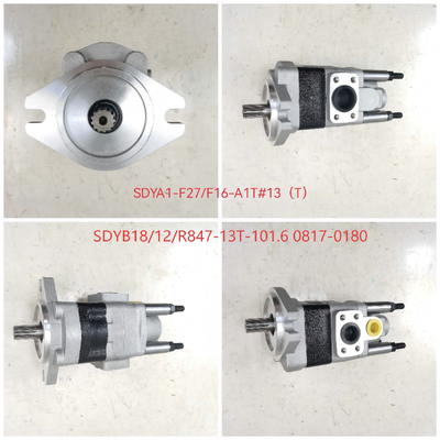 KEHAO Gear Pump Cast Iron and Aluminum alloy Hydraulic Oil Transfer Pump SDYA1-F27+F16-A1TΦ for Forklifts Machinery Repair Parts Certification OEM ODM