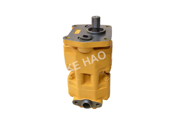 07400-30200  Bulldozer Pump / Cast Iron Hydraulic Gear Pumps Silver Color