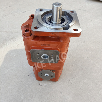 CBGJ Double Pump  Square cover   Flat key   Red  Compact Original  Gear Pump For Engineering Machinery And Vehicle