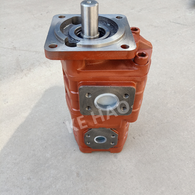 CBGJ Double Pump  Square cover   Flat key   Red  Compact Original  Gear Pump For Engineering Machinery And Vehicle