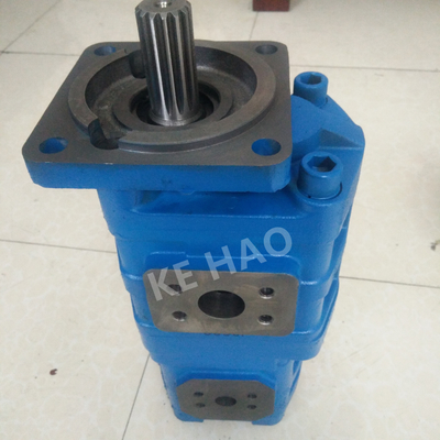 CBGJ Double Pump Square cover   Spline  Blue  Compact Original  Gear Pump For Engineering Machinery And Vehicle