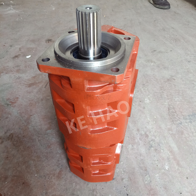 CBGJ Double Pump  Square cover Spline Orange Compact Original  Gear Pump For Engineering Machinery And Vehicle