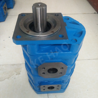 CBGJ Double Pump  Square cover Spline Blue Compact Original  Gear Pump For Engineering Machinery And Vehicle