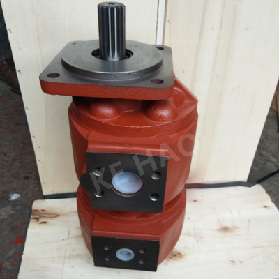 CBZ Double Pump  Square cover Spline Red Compact Original  Gear Pump For Engineering Machinery And Vehicle