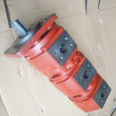 CBZ Triple Pump Square cover Spline Red Compact Original  Gear Pump For Engineering Machinery And Vehicle