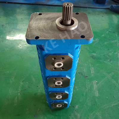 JHP Tetralogy of Pump Square cover  Spline  Blue Compact Original  Gear Pump For Engineering Machinery And Vehicle