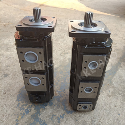 JHP Triple Pump Square cover  Spline  Black Compact Original  Gear Pump For Engineering Machinery And Vehicle