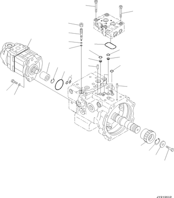 708-3T-04620 Pump Assy Komatsu Parts Boom PC70 PC78MR PC78US PC78UU